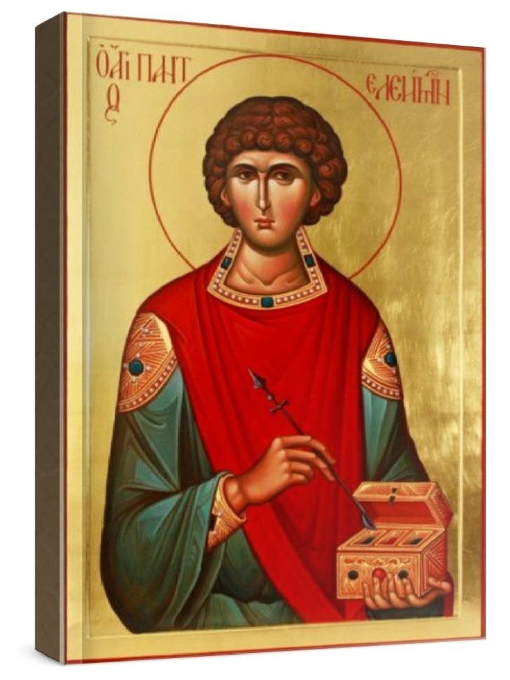 Пантелеймон Целитель (рукописная икона)