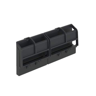 Шинный держатель FRAME 162мм (4 сегмента, до 20 полюсов), черный (длявсех щитков)