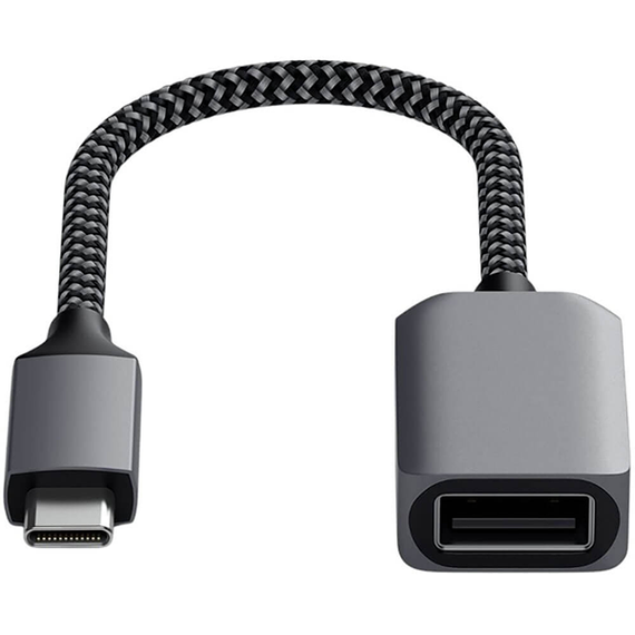Переходник Satechi USB Type-C - USB 3.0 0.1 м (ST-UCATCM) серый космос