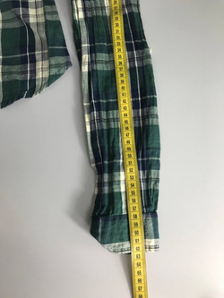 Рубашка в модную клетку, визуально на 40 размер