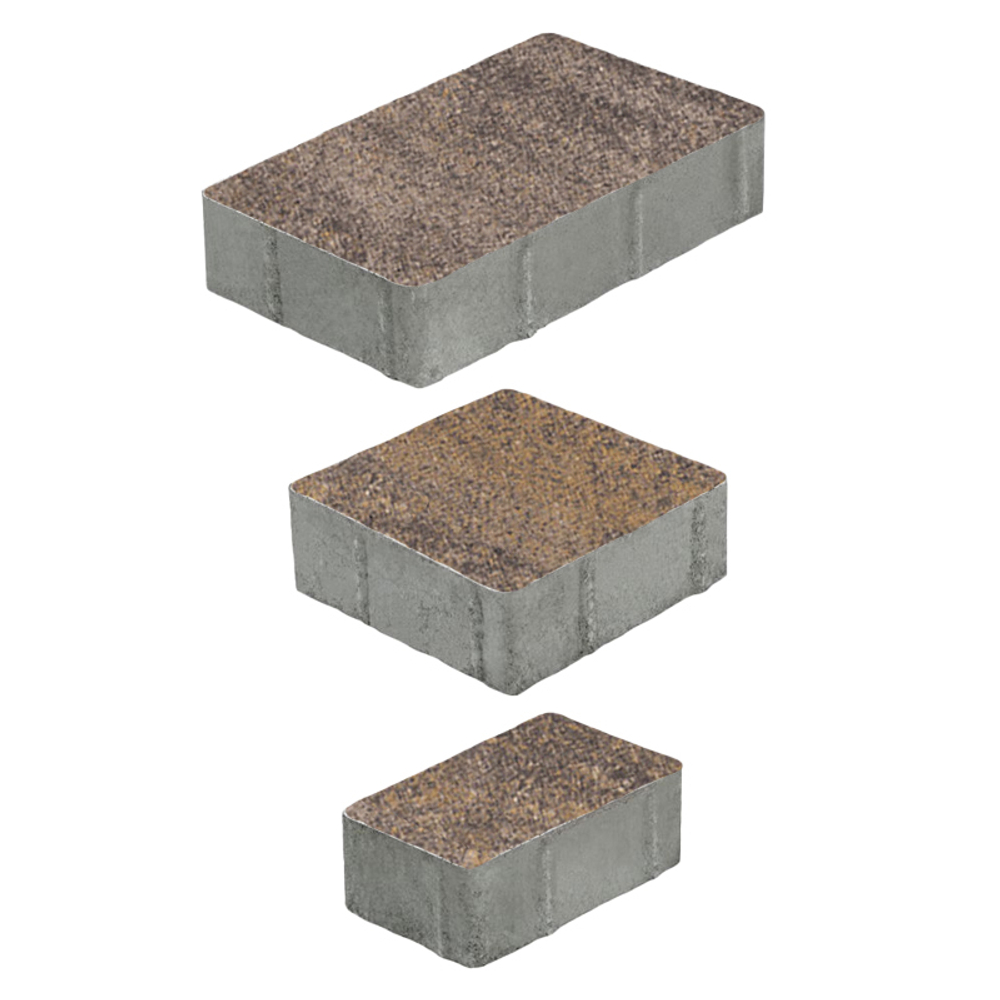 Тротуарная плитка СТАРЫЙ ГОРОД - Искусственный камень Доломит, комплект из 3 видов плит