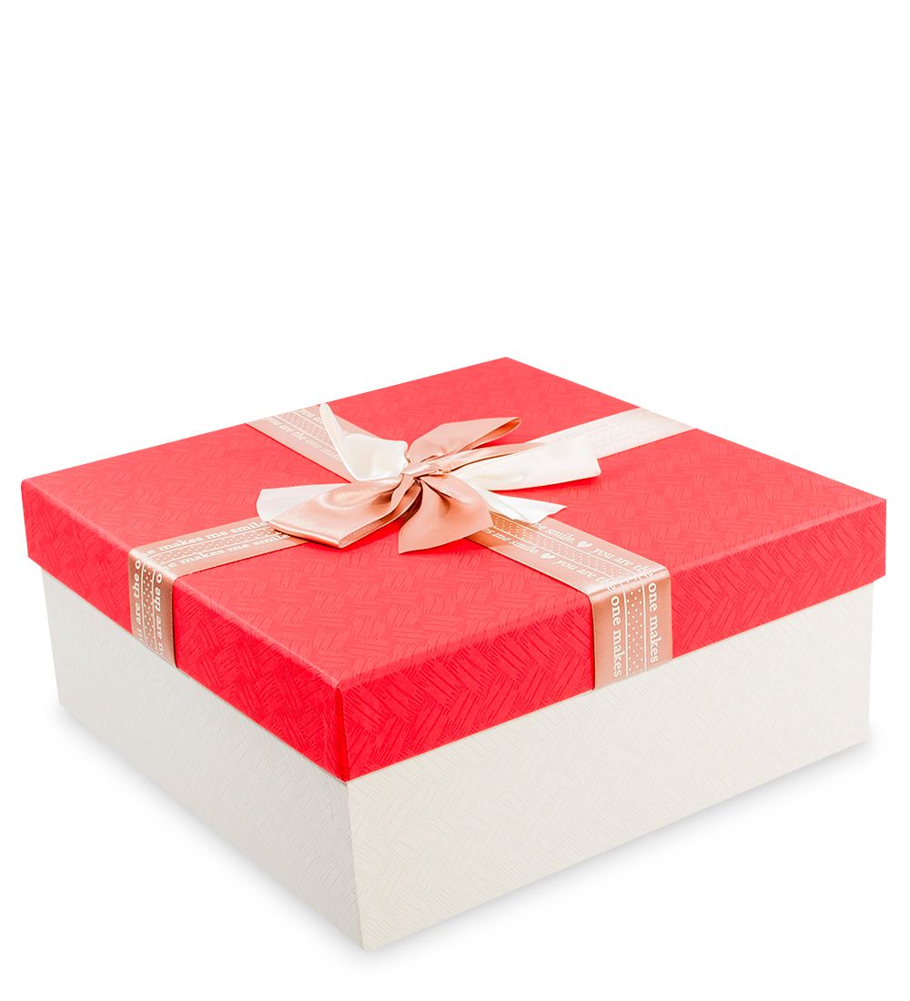 WF-37/3-B Коробка «Прямоугольник» цв.молочн./красн.