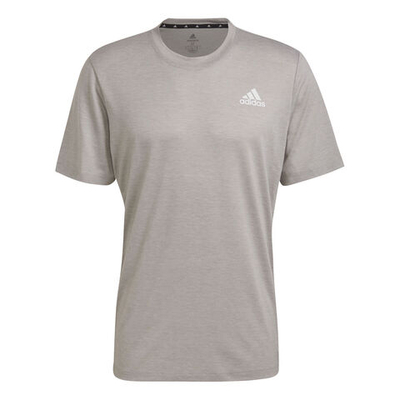 Мужское теннисное поло adidas Primeblue Designed 2 Move Heathered Sport T-Shirt Men - Grey, White