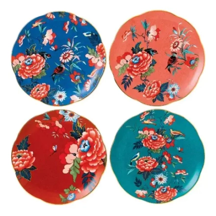 Wedgwood Набор из 4 тарелок для завтрака Paeonia Blush 21 см