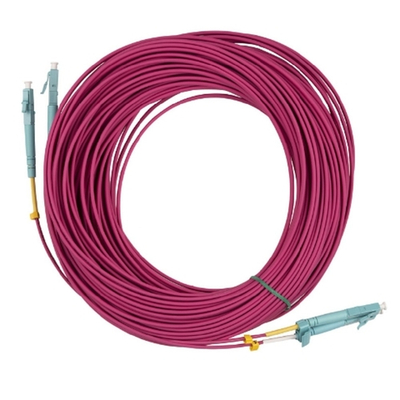 Патч-корд Кабель оптический Hyperline FC-D2-504-LC/PR-LC/PR-H-25M-LSZH-MG Патч-корд волоконно-оптический (шнур) MM 50/125, OM4, LC-LC, duplex, 10G/40G, LSZH, 25м