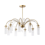 SL1401.303.10 Люстра подвесная ST-Luce Латунь/Латунь, Прозрачный E14 10*40W ЛЮМИНЕРА