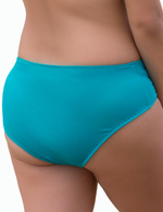 Однотонные пляжные трусики-слипы (Размер: XL) (Цвет: бирюзовый)