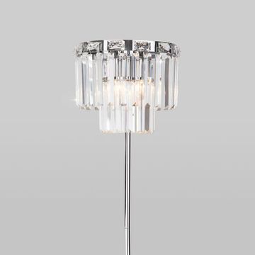 01137/3 / напольный светильник / хром/прозрачный хрусталь Strotskis
