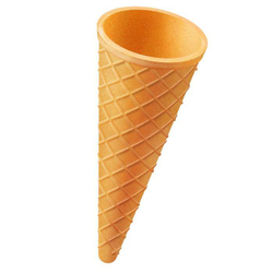 Вафельный рожок, ровный край 11 х 4,7 см, 1 шт