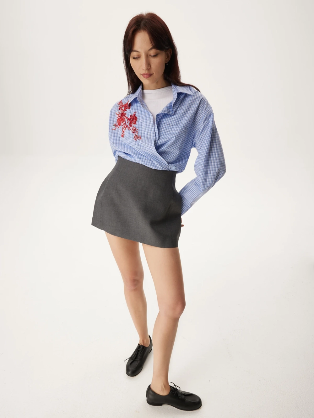 Рубашка АУРА, голубой