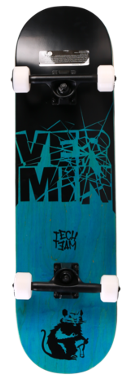 Скейтборд Tech Team Vermin Blue Split 8.5"