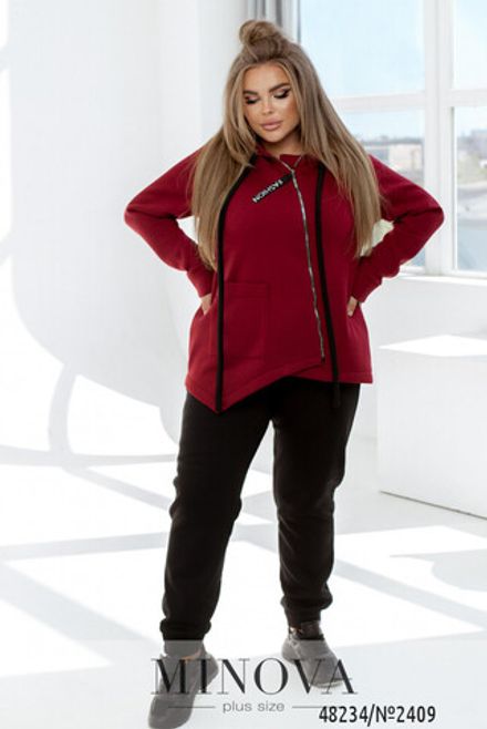 Костюм 2409-бордо Minova Фото 2