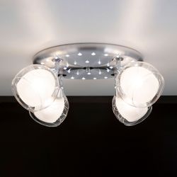 Citilux Самба CL158142 Люстра с поворотными плафонами Алюминий Хром