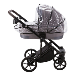 Детская коляска Adamex Marco 2 в 1 GA02 (Т. СЕР ТК.+ Т.СЕР. ПЕРЛ КОЖ. ОТДЕЛКА)