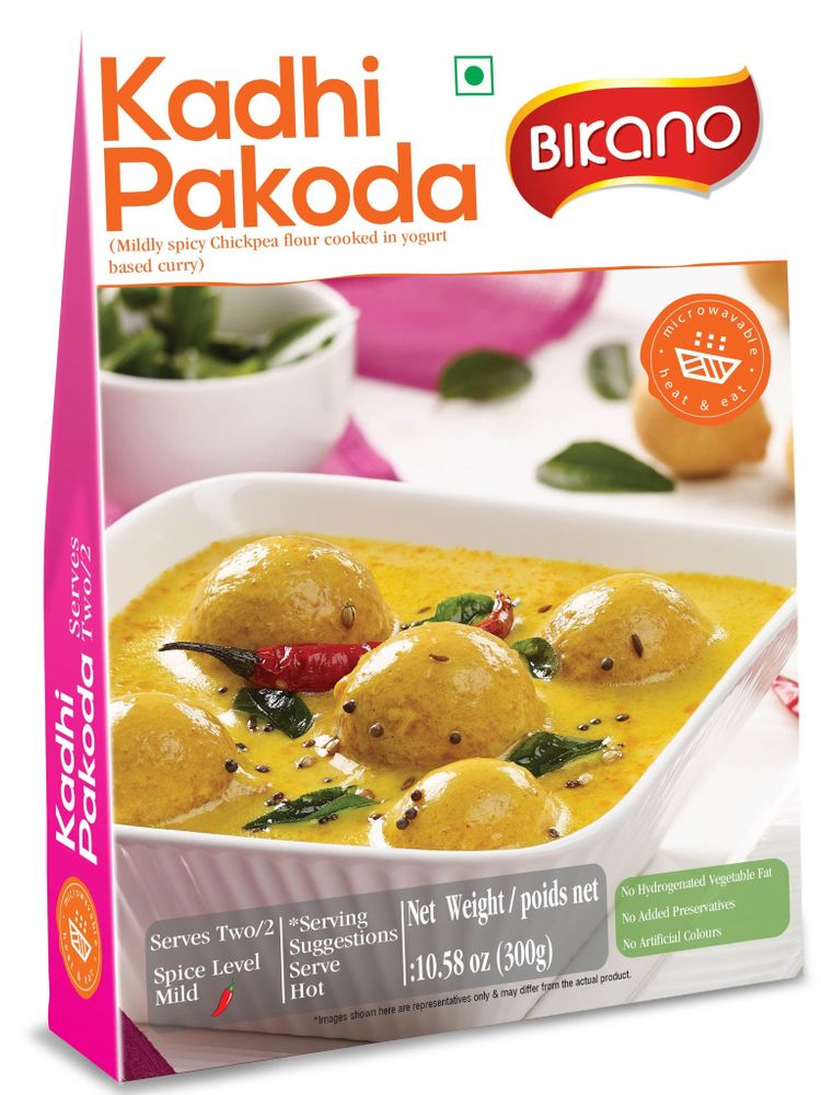 Нутовые шарики в пряном соусе Bikano Kadhi Pakoda 300 г, 2 шт