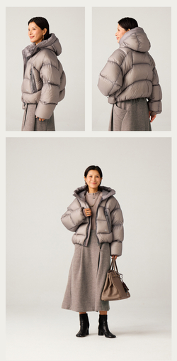 Пуховик Женский Nothomme Blue AIRTASTIC Ultra-Light Hooded Puffer Jacket, 750 Fill Power