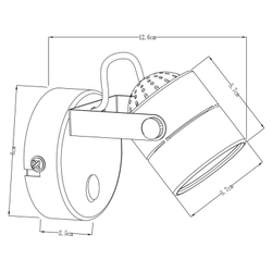 Спот Arte Lamp Lente A1310AP-1BK