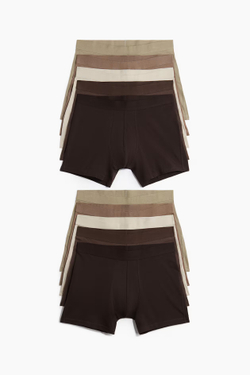 H&M Набор трусов-боксеров ( 10 шт.), коричневый