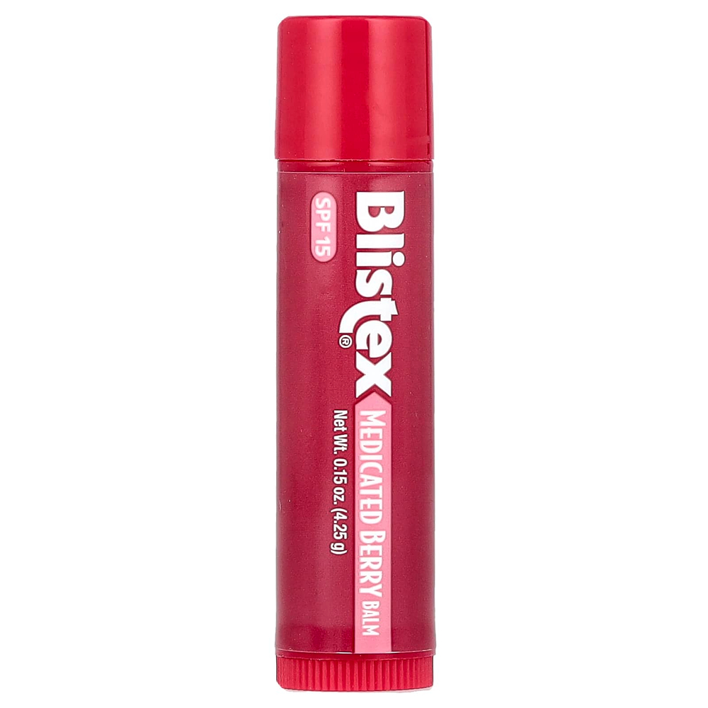 Blistex, заживляющий бальзам, защита губ с солнцезащитным фильтром, SPF 15, ягоды, 4,25 г (0,15 унции)