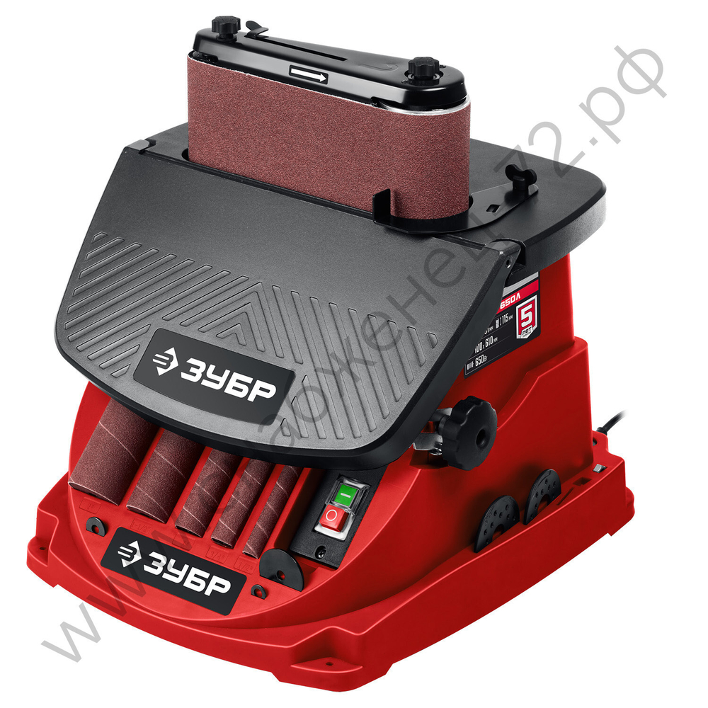 ЗУБР d 13, 19, 26, 38, 51 x 115, 650 Вт, осцилляционный шпиндельный шлифовальный станок (СШО-650Л)