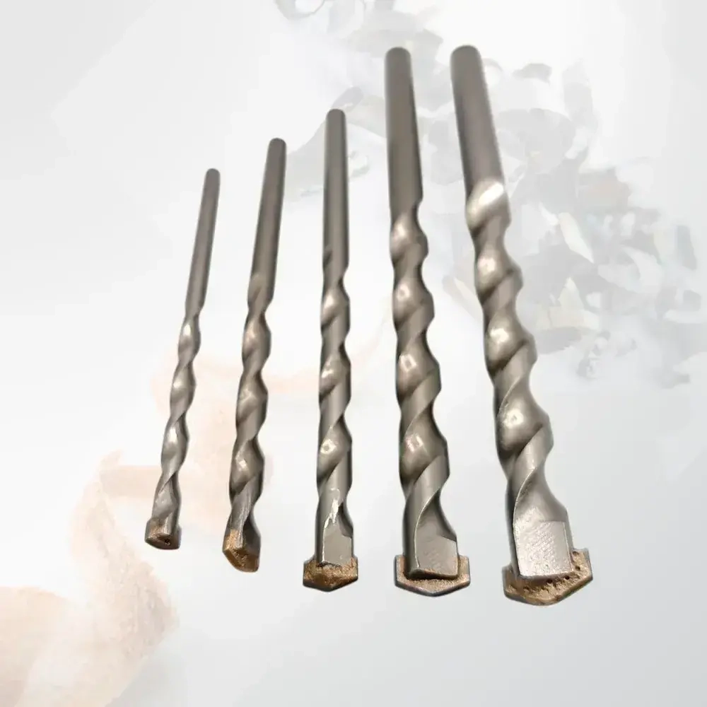 Набор сверл ударных по бетону и кирпичу, диаметр 4, 5, 6, 8, 10 мм, 5шт