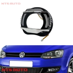 Набор для установки линз в фары Volkswagen Polo V (2009 - 2015 г.в.) (Черная с ДХО)