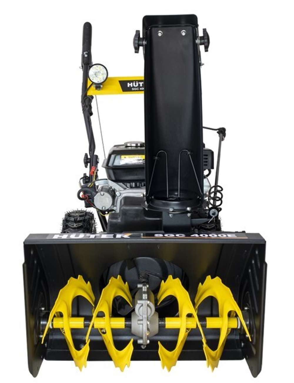 Снегоуборщик Huter SGC 4000E, бензиновый, 6.5л.с., самоходный