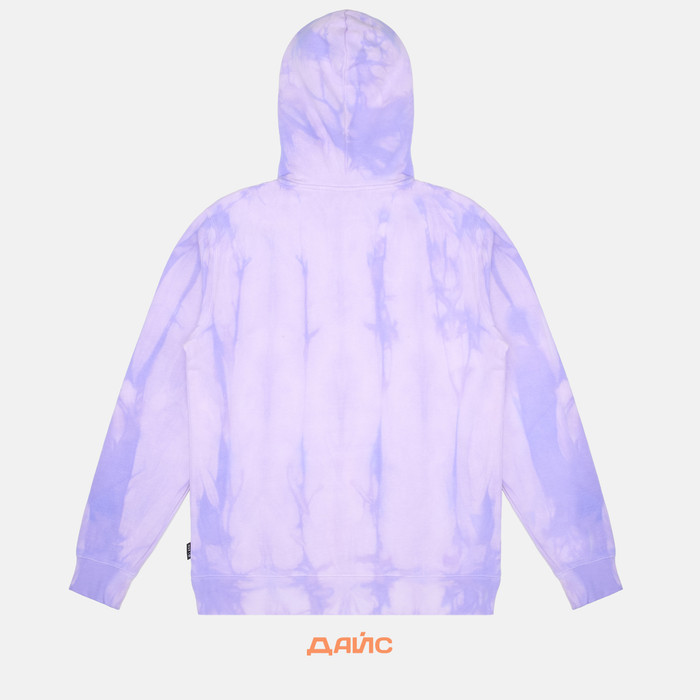Толстовка мужская HUF Relax Tiedye артикул:PF00345-VIOLT - купить в магазине Дайс