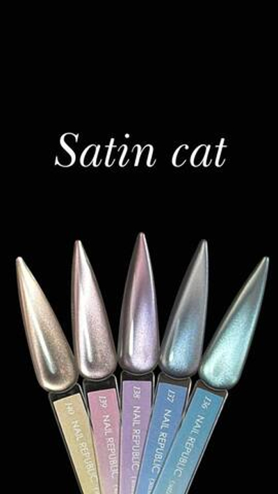 NR Satin Гель лак Кошачий глаз CAT-139, 10мл