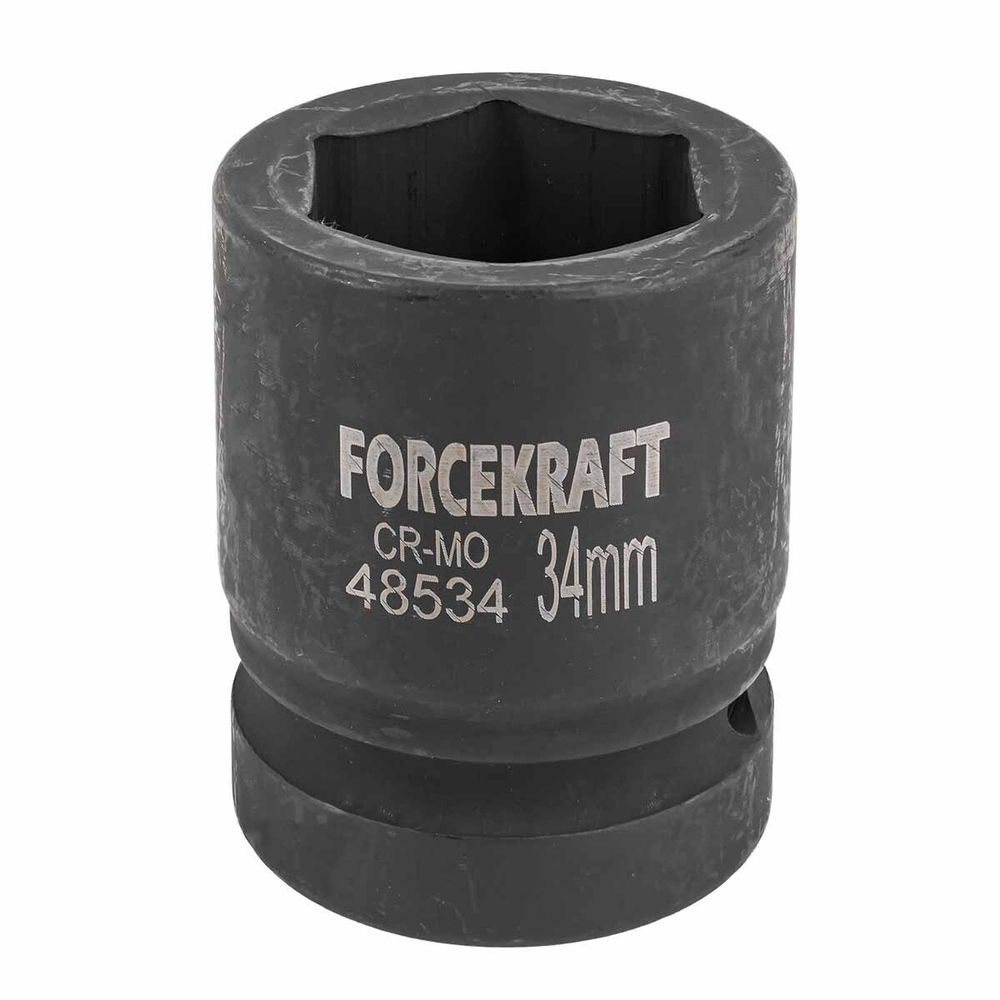 Головка ударная 1'', 34мм (6гр.) FORCEKRAFT FK-48534