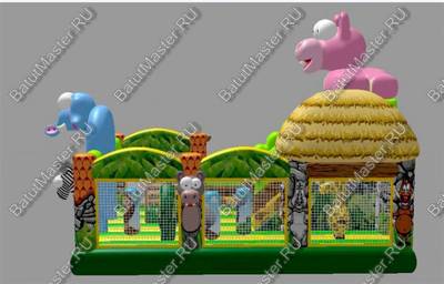 Надувной батут "Бегемотик"