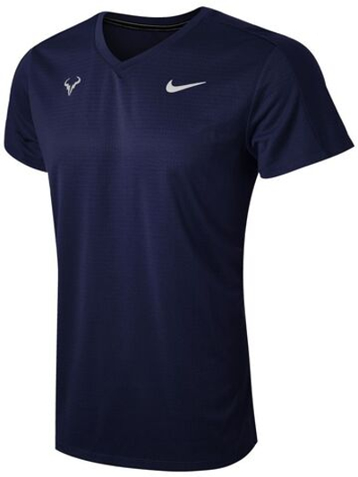 Мужская теннисная футболка Nike Court Dri-Fit Challenger Top SS Rafa - obsidian/white