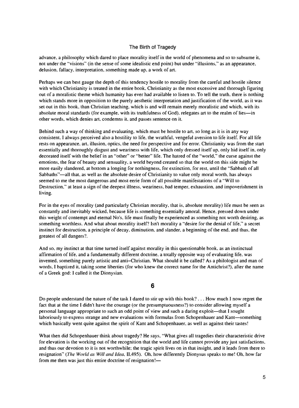 Birth of Tragedy | F. Nietzshe