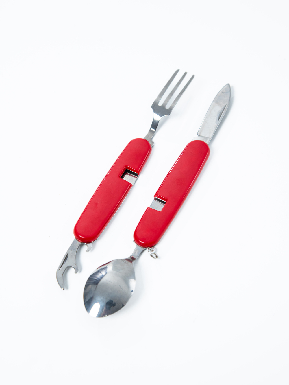 Набор столовых приборов K524B цвет red (8,5 см)
