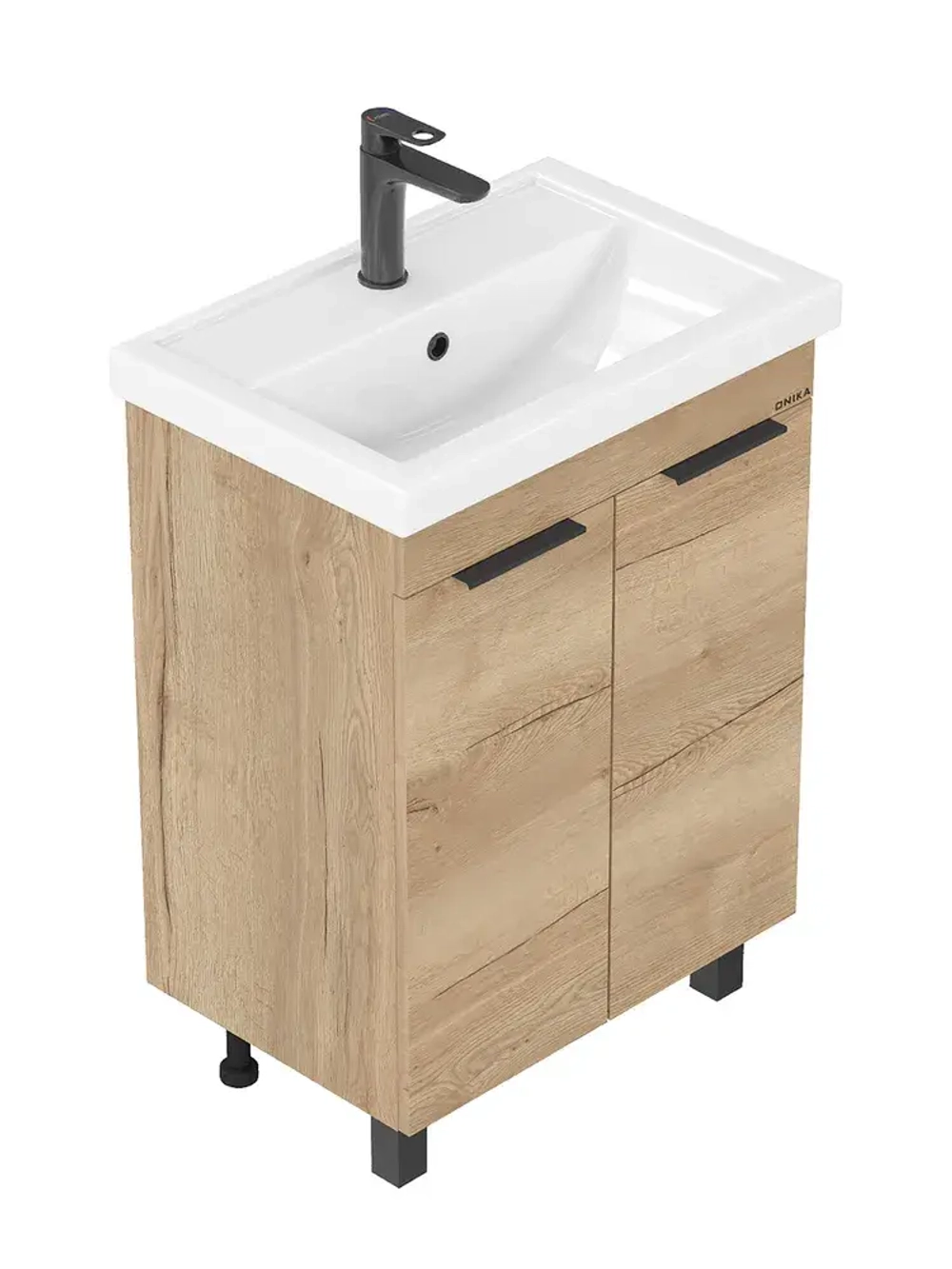 Тумба Onika Легран 50, напольная, дуб галифакс (ум. Фостер 50) 105040