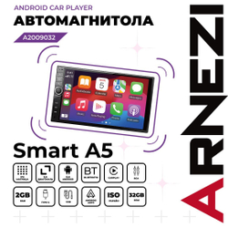 Автомагнитола ARNEZI Smart A5 2Din Android 13 2Gb/32Gb (Android, Car Play), , Max Вт ARNEZI A2009032