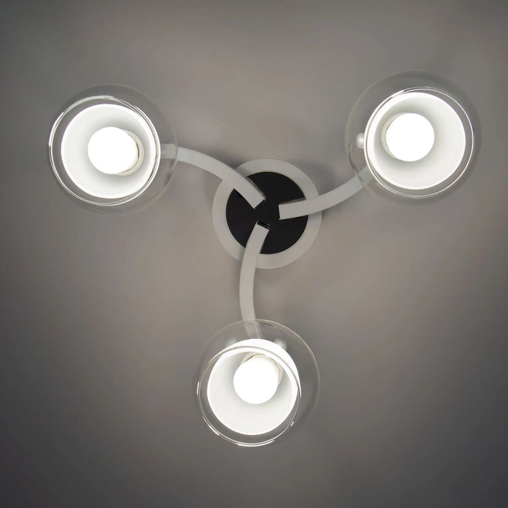 Citilux Кристи CL152130 Люстра потолочная Белая Хром