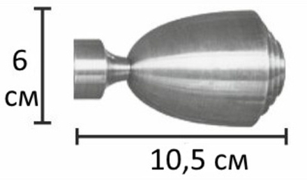 Наконечники "Стенли Ост" d25 мм, цвет ваниль золото