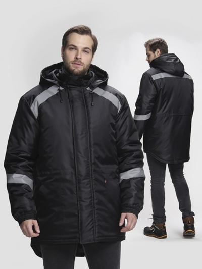 Куртка зимняя Прогресс (тк.Оксфорд), черный