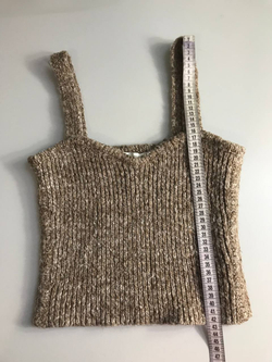 Топ Zara вязаный, маркировка S, визуально на 44 размер