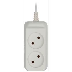 Удлинитель электрический ЭРА UX-2-1,5m без заземления 2 розетки 1,5м ШВВП 2x0,75мм2 6А