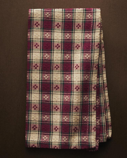 ZARA HOME НАБОР РОЖДЕСТВЕНСКИХ САЛФЕТОК В КЛЕТКУ (2 ШТ.), ТЕМНО-КРАСНЫЙ