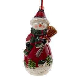 GAEM Изделие декоративное подвесное "Снеговик", L5 W4,5 H11 см, 2в.