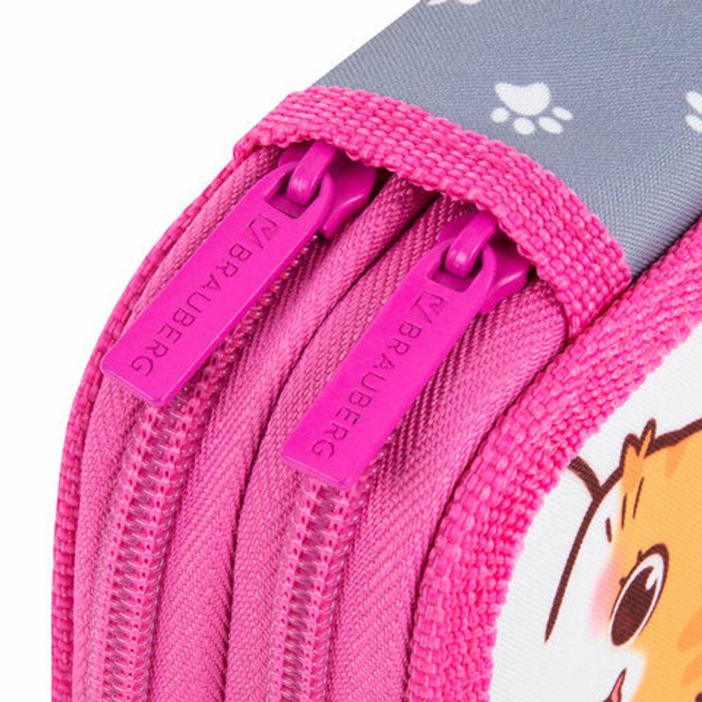 Пенал BRAUBERG, 2 отделения, полиэстер, 21х14 см, "Hi there", 273536