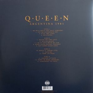 Queen / Argentina 1981 The Complete Buenos Aires Broadcast Volume One (2LP)