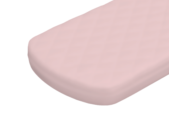 Простынь для кровати KIDI soft размер М 80*180 см (розовый, сатин)