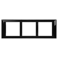 Рамка-суппорт "Avanti" для "In-liner Front", черный, 6 модулей