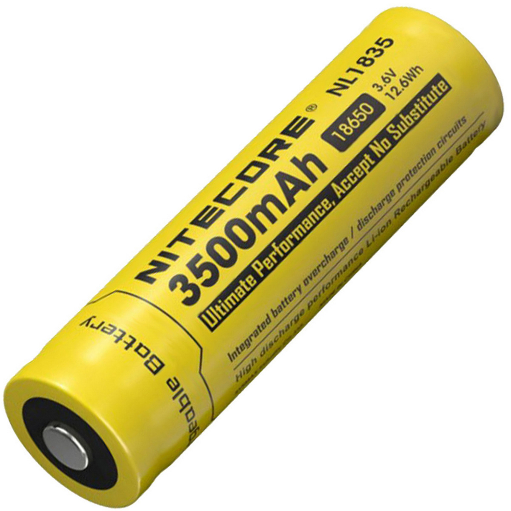 Аккумулятор 18650 -3500mAh Nitecore NL1835 без выступа (1шт/уп)