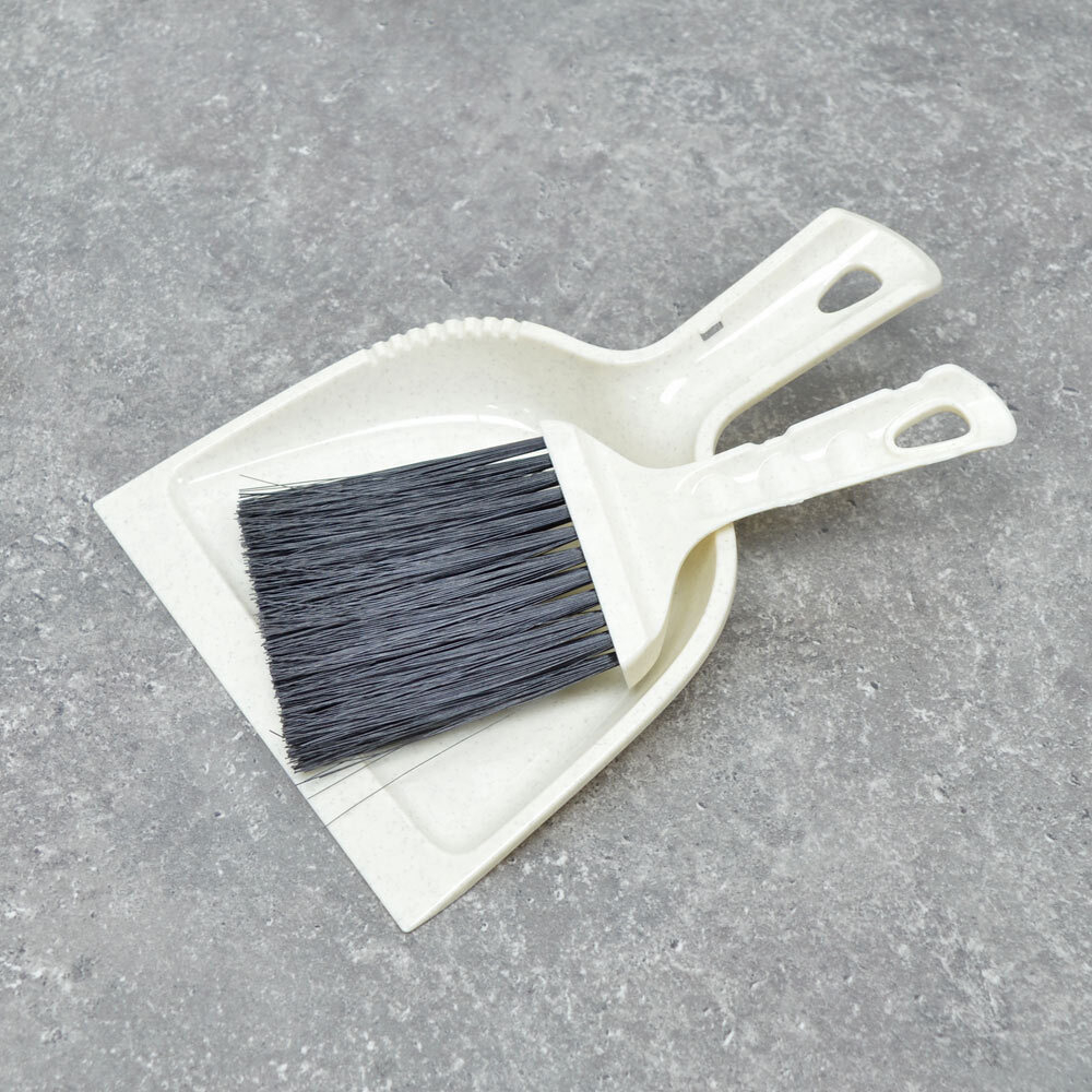 Щетка-сметка с совком "Malta" (бежевый)