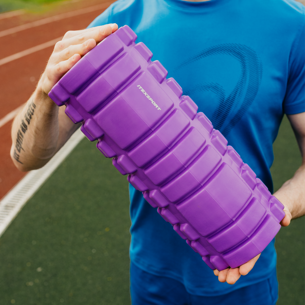 ITEX SPORT валик массажный МФР сиреневый (для спины, рук, ног), оптом